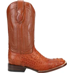 Dakota Hornback Caiman Square Toe Cowboy Boots