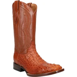 Dakota Hornback Caiman Square Toe Cowboy Boots