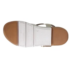 Dar Ling Metallic Strappy Wedge Sandals