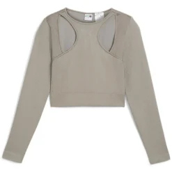 Dare To Muted Motion Crew Neck Long Sleeve T-Shirt