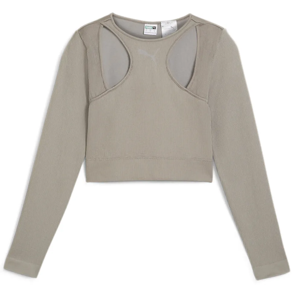 Dare To Muted Motion Crew Neck Long Sleeve T-Shirt