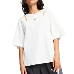 Dare To Oversized Cut Outs Crew Neck Short Sleeve T-Shirt