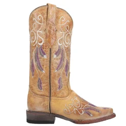 Dreamer Embroidered Narrow Square Toe Cowboy Boots
