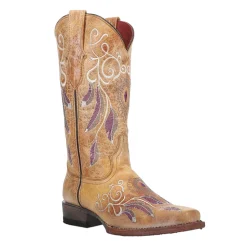 Dreamer Embroidered Narrow Square Toe Cowboy Boots