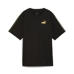 Essential Tape Metallic Logo Crew Neck Short Sleeve T-Shirt