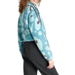 Essentials Turtle Neck Long Sleeve Quarter Zip Pullover Top