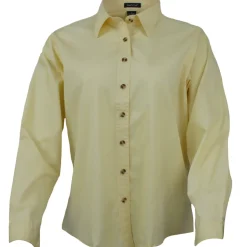 EZCare Woven Collared Long Sleeve Button Up Shirt