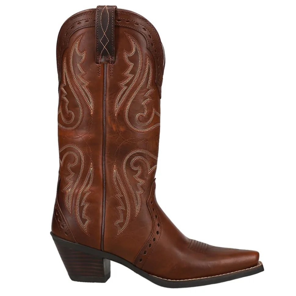 Heritage Embroidery Snip Toe Cowboy Boots