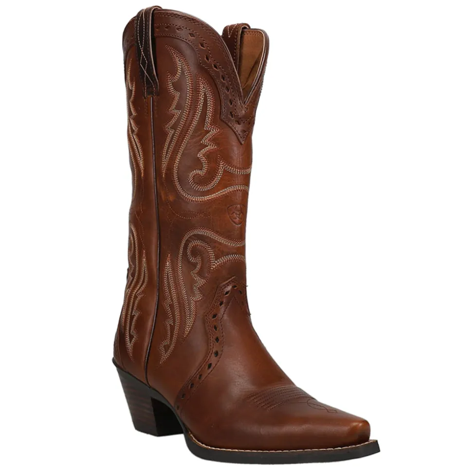 Heritage Embroidery Snip Toe Cowboy Boots