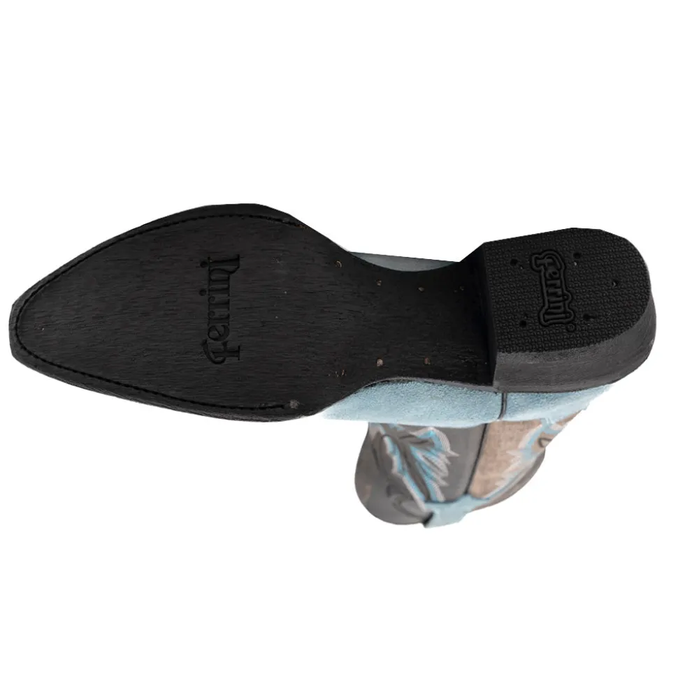 Holly Embroidered Snip Toe Pull On Cowboy Boots