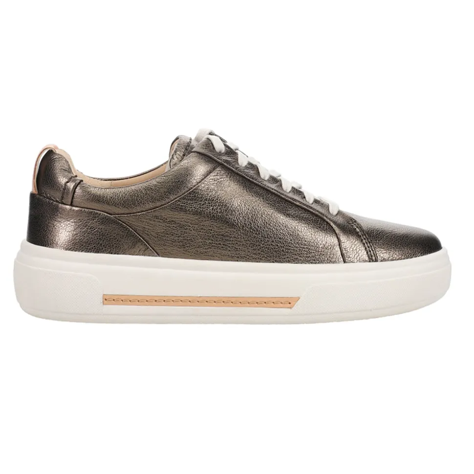 Hollyhock Walk Metallic Platform Lace Up Sneakers