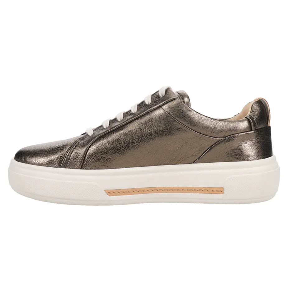 Hollyhock Walk Metallic Platform Lace Up Sneakers