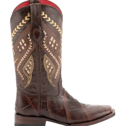 Jesse Alligator Print Square Toe Cowboy Boots