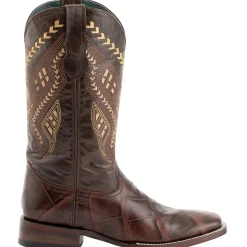 Jesse Alligator Print Square Toe Cowboy Boots