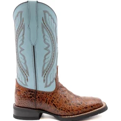 Kai Embroidered Square Toe Pull On Cowboy Boots