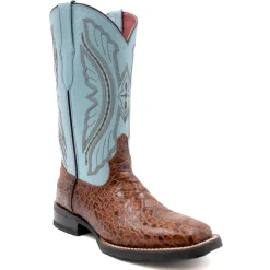 Kai Embroidered Square Toe Pull On Cowboy Boots