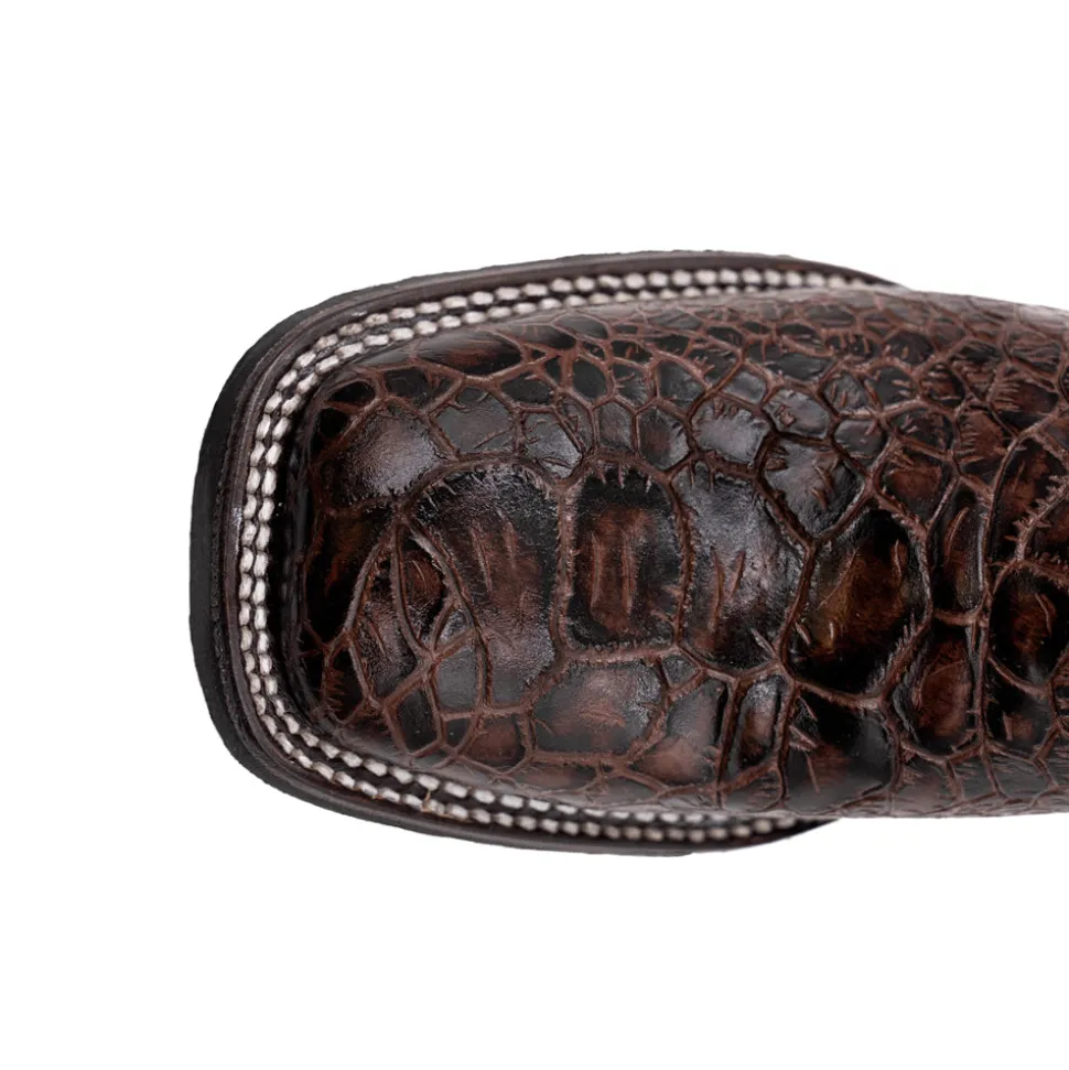 Kai Embroidered Square Toe Cowboy Boots