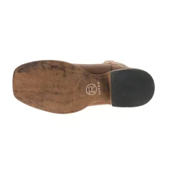 Loretta Embroidered Square Toe Pull On Cowboy Boots