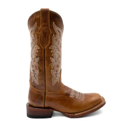Mae Embroidered Square Toe Cowboy Boots