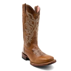 Mae Embroidered Square Toe Cowboy Boots