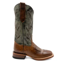 Maggie Embroidered Square Toe Pull On Cowboy Boots
