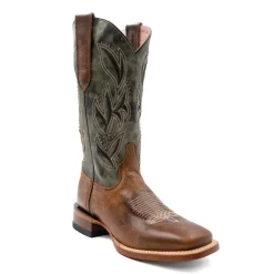 Maggie Embroidered Square Toe Pull On Cowboy Boots