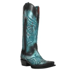 Masquerade Metallic Studded Snip Toe Cowboy Boots