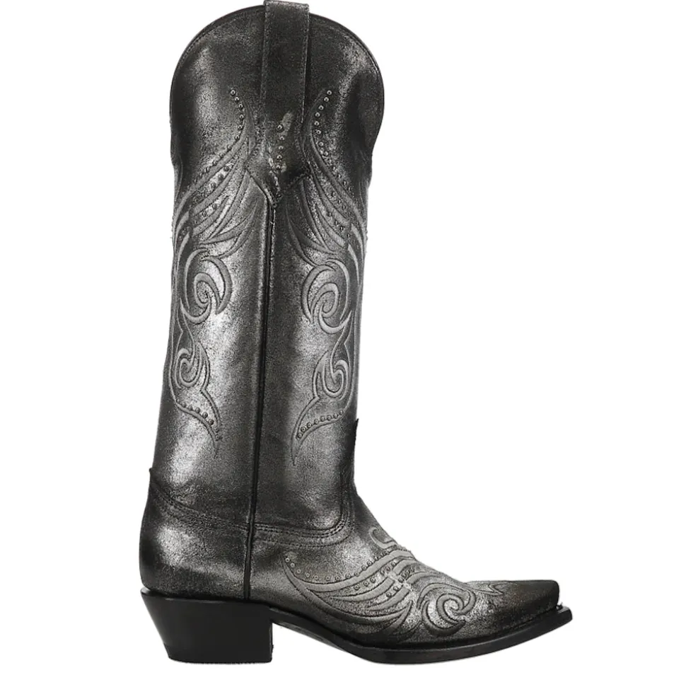Masquerade Metallic Studded Snip Toe Cowboy Boots