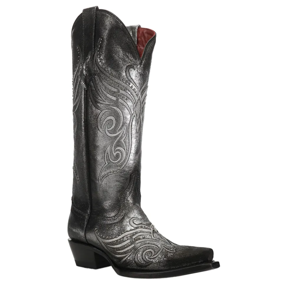 Masquerade Metallic Studded Snip Toe Cowboy Boots