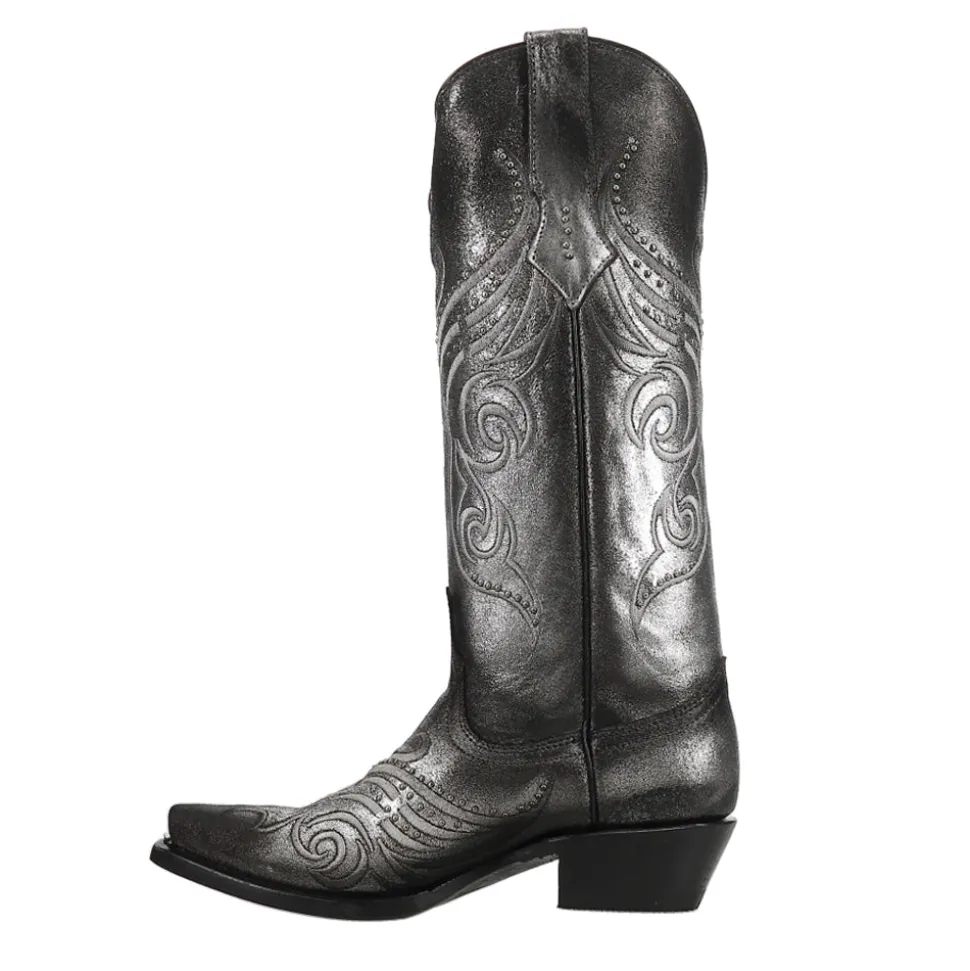 Masquerade Metallic Studded Snip Toe Cowboy Boots
