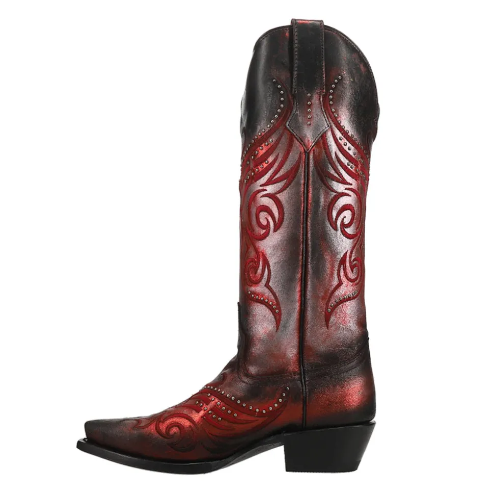 Masquerade Metallic Studded Snip Toe Cowboy Boots