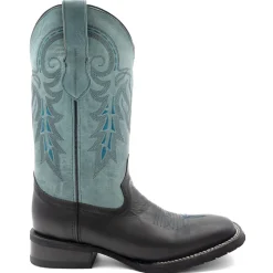 Maverick Embroidered Square Toe Cowboy Boots