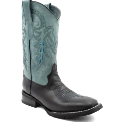 Maverick Embroidered Square Toe Cowboy Boots