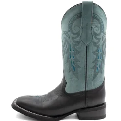 Maverick Embroidered Square Toe Cowboy Boots