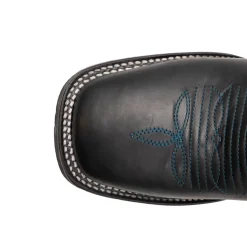 Maverick Embroidered Square Toe Cowboy Boots