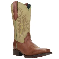 Maverick Embroidered Square Toe Cowboy Boots