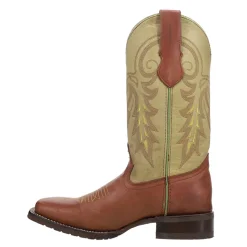 Maverick Embroidered Square Toe Cowboy Boots