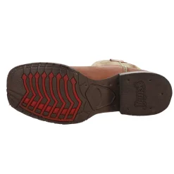 Maverick Embroidered Square Toe Cowboy Boots