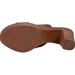 Mika Floral Embossed Block Heel Sandals