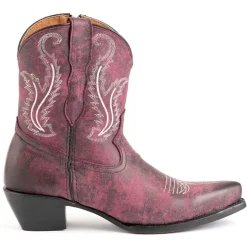 Molly Embroidered Snip Toe Zippered Cowboy Booties