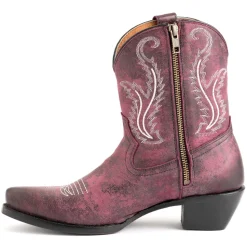 Molly Embroidered Snip Toe Zippered Cowboy Booties
