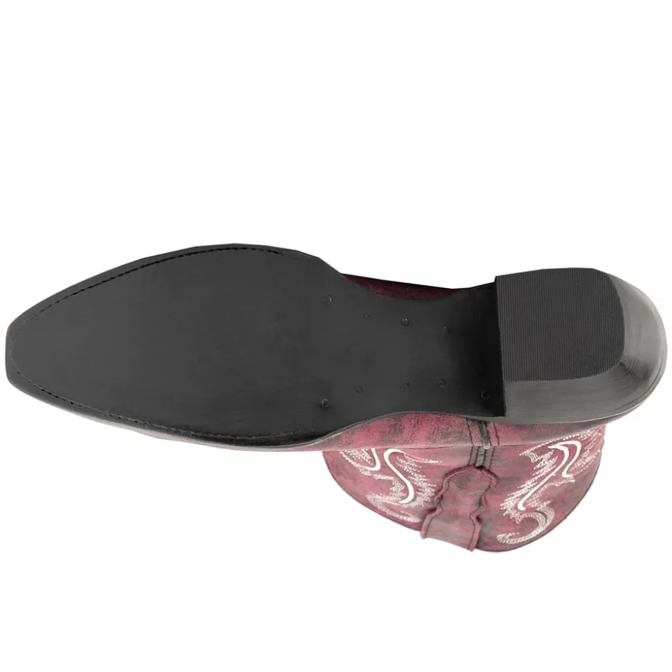 Molly Embroidered Snip Toe Zippered Cowboy Booties