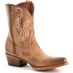 Molly Embroidered Snip Toe Zippered Cowboy Booties