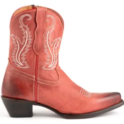 Molly Embroidered Snip Toe Zippered Cowboy Booties