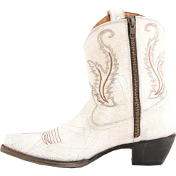 Molly Embroidered Snip Toe Zippered Cowboy Booties