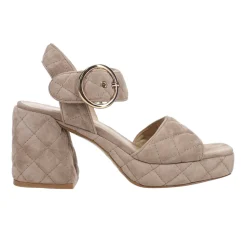 Moppet Quilted Ankle Strap Platform Sandals