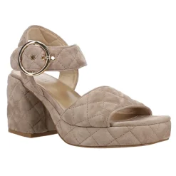Moppet Quilted Ankle Strap Platform Sandals