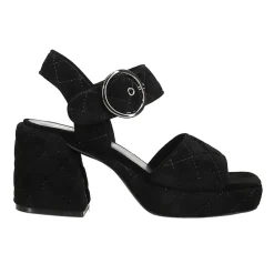 Moppet Quilted Ankle Strap Platform Sandals