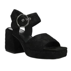 Moppet Quilted Ankle Strap Platform Sandals