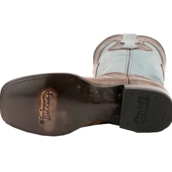 Mustang Alligator Print Square Toe Cowboy Boots